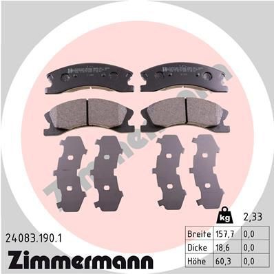 Remblokken set ZIMMERMANN