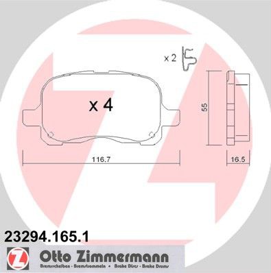 Remblokken set ZIMMERMANN