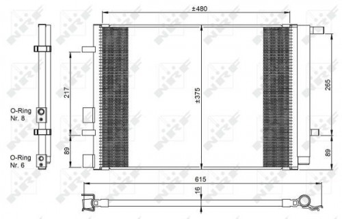 Condensor, airconditioning NRF