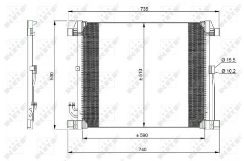 Condensor, airconditioning NRF