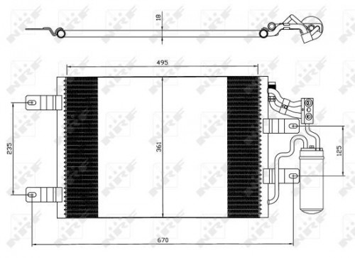 Condensor, airconditioning NRF