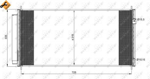 Condensor, airconditioning NRF