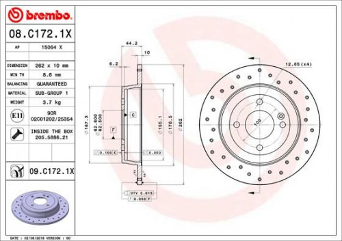 Remschijf BREMBO