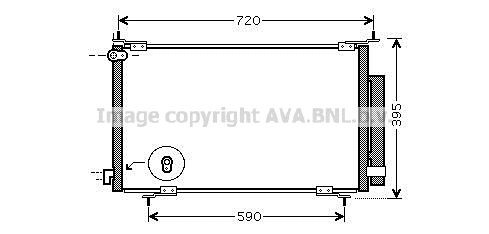 Condensor, airconditioning AVA QUALITY COOLING