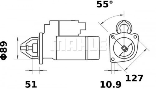 Startmotor / Starter MAHLE