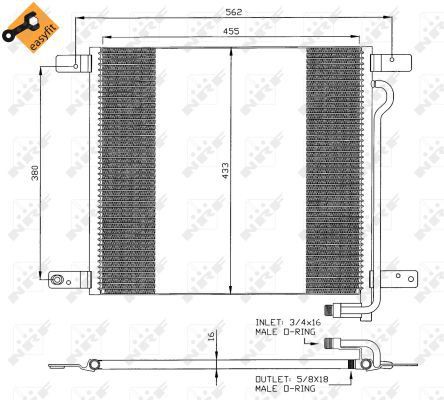 Condensor, airconditioning NRF