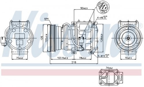 Compressor, airconditioning NISSENS