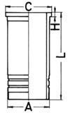 Cilindervoering KOLBENSCHMIDT