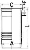 Cilindervoering KOLBENSCHMIDT