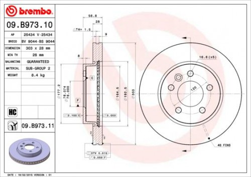 Remschijf BREMBO