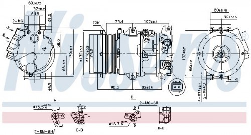 Compressor, airconditioning NISSENS