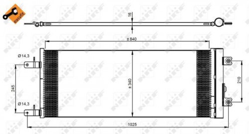 Condensor, airconditioning NRF