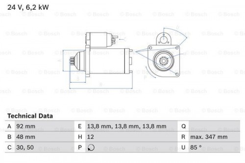 Startmotor / Starter BOSCH