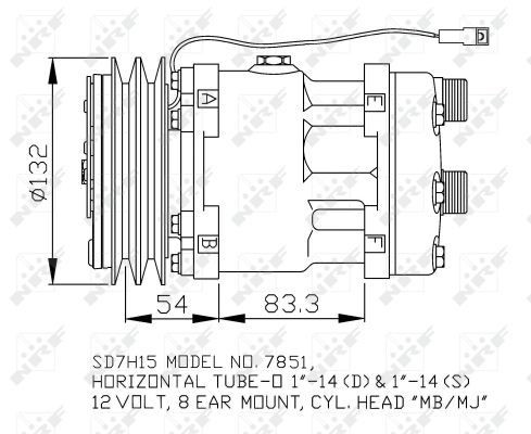 Compressor, airconditioning NRF