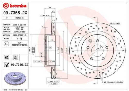 Remschijf BREMBO