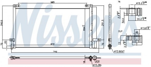 Condensor, airconditioning NISSENS