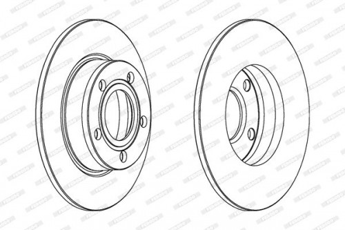 Remschijf FERODO