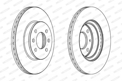 Remschijf FERODO
